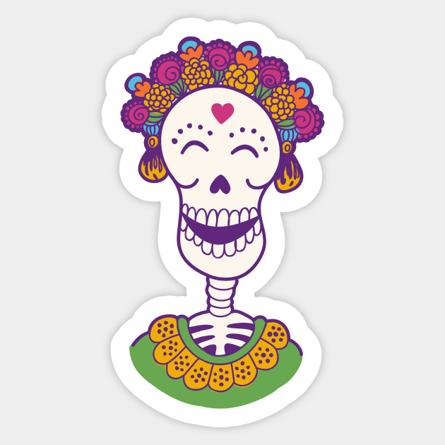 Catrina Sticker by Eduardo Tejedor